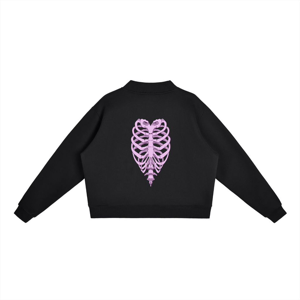 Essential Fleece Mock-Neck Crew Sweatshirt