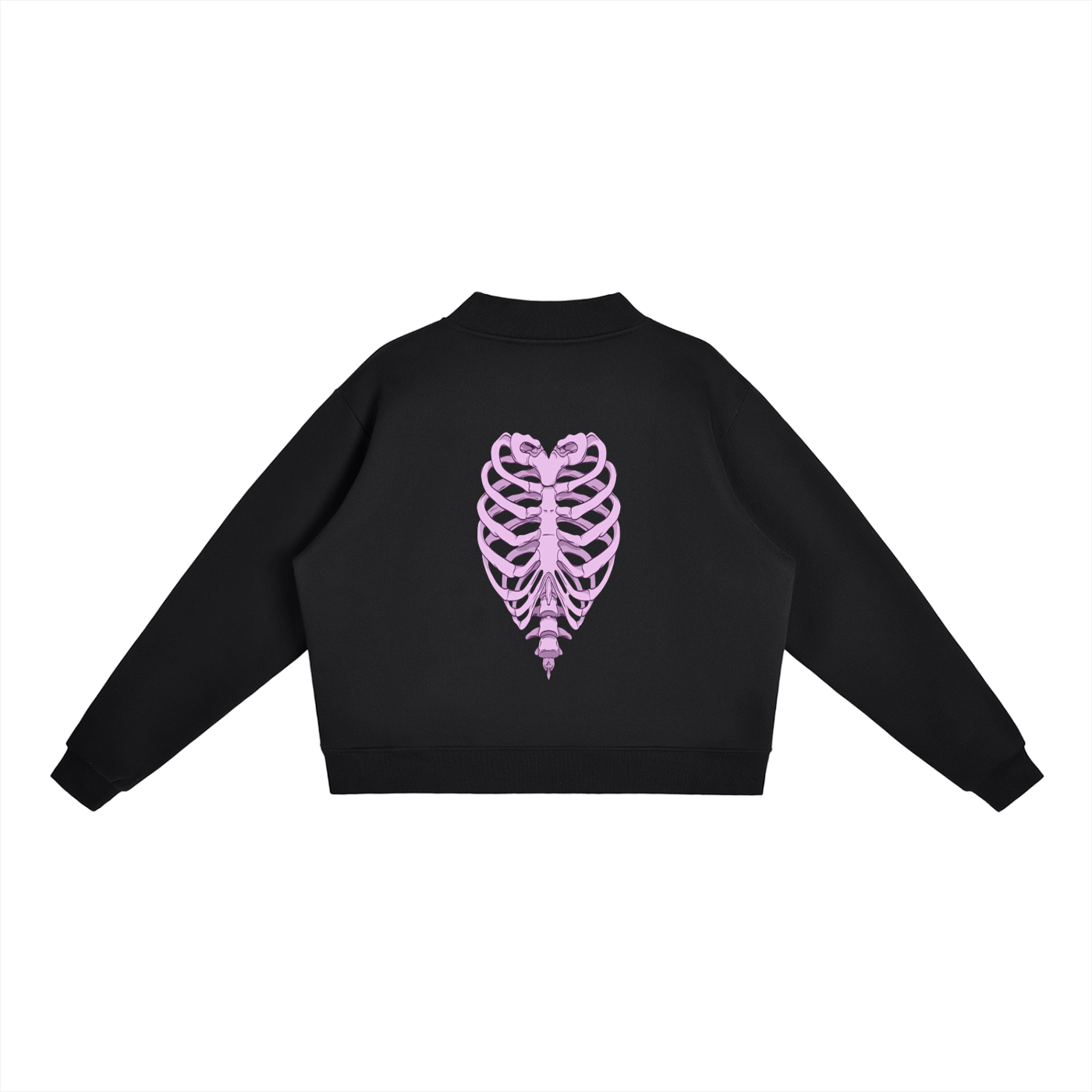 Essential Fleece Mock-Neck Crew Sweatshirt