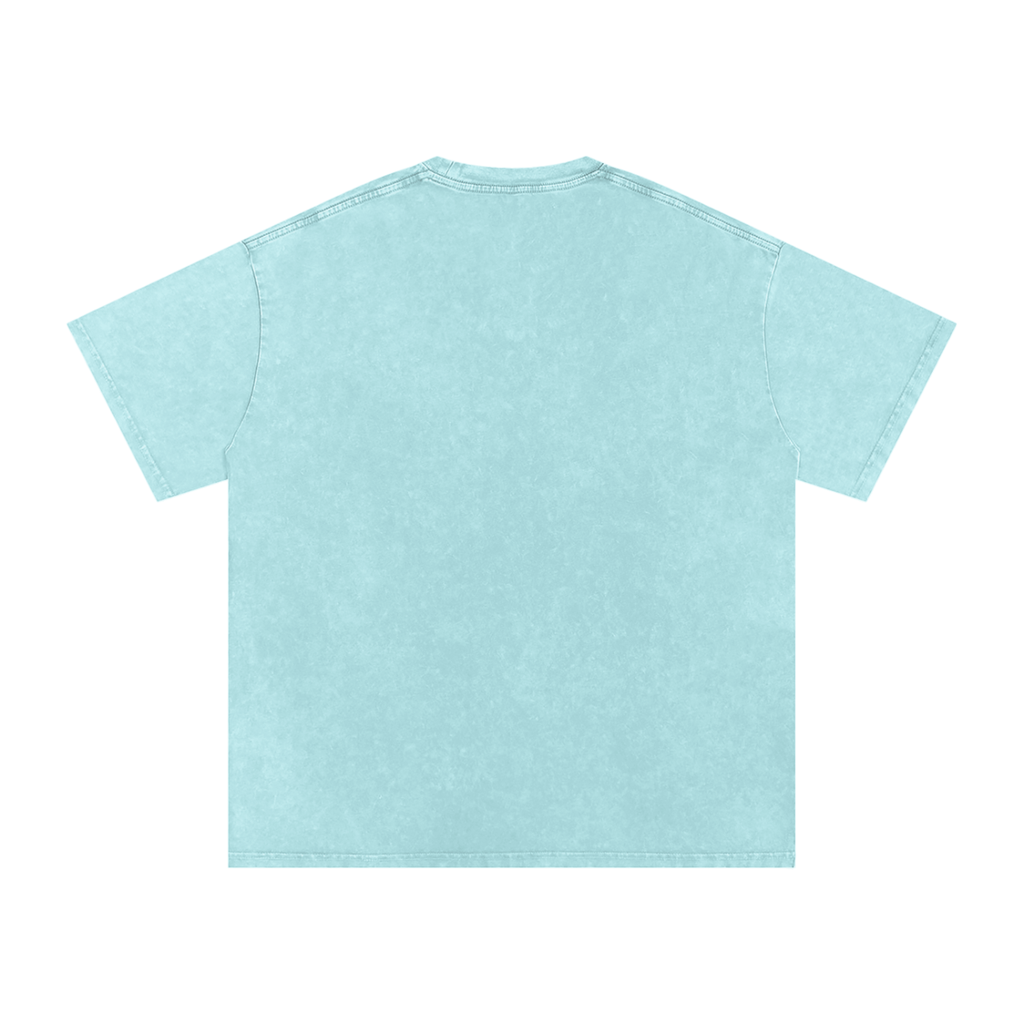 Snow Washed Oversized Cotton T-Shirt minimal GTP tee