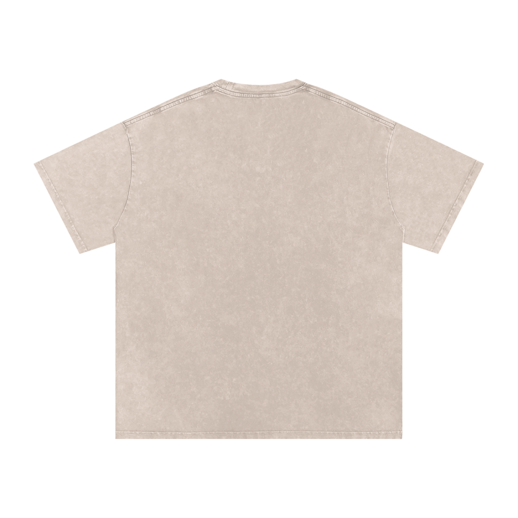 Snow Washed Oversized Cotton T-Shirt minimal GTP tee